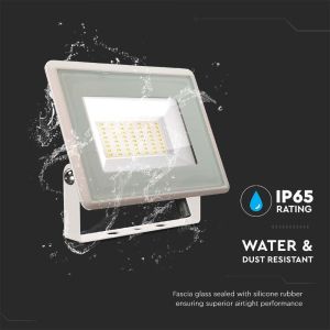 50W LED Floodlight SMD White Body 4000K F-CLASS