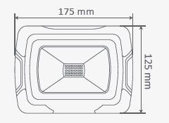 10W LED Floodlight Rechargeable SAMSUNG CHIP IP44 4000