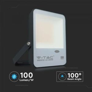 50W LED Sensor Day Light Floodlight SAMSUNG CHIP 100LM/W Black Body 3000K