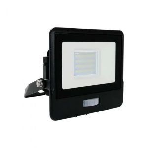 20W LED PIR Sensor Floodlight SAMSUNG CHIP Black Body 4000K