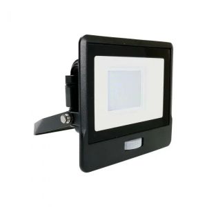 30W LED PIR Sensor Floodlight SAMSUNG CHIP Black Body 6500K