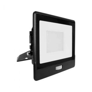 50W LED PIR Sensor Floodlight SAMSUNG CHIP Black Body 3000K