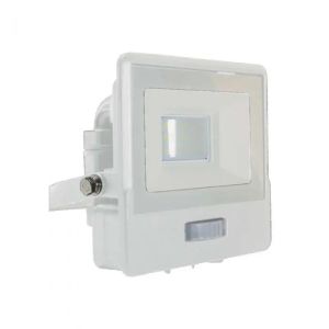 10W LED PIR Sensor Floodlight SAMSUNG CHIP White Body 3000K