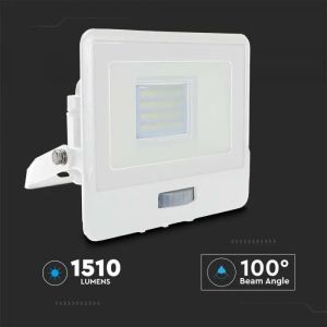 20W LED PIR Sensor Floodlight SAMSUNG CHIP White Body 6500K