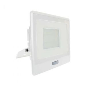 50W LED PIR Sensor Floodlight SAMSUNG CHIP White Body 3000K