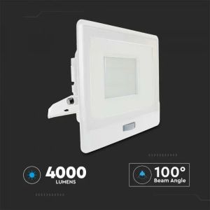 50W LED PIR Sensor Floodlight SAMSUNG CHIP White Body 3000K