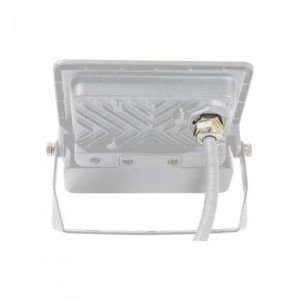 10W LED PIR Sensor Floodlight SAMSUNG CHIP White Body 6500K 1M Cable