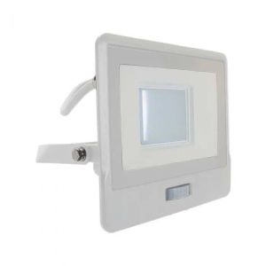 30W LED PIR Sensor Floodlight SAMSUNG CHIP White Body 3000K 1M Cable