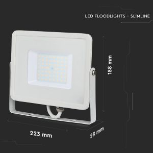 50W LED Floodlight SMD SAMSUNG CHIP White Body 3000K