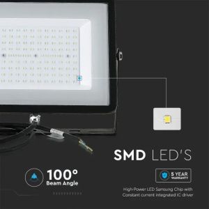 SKU 21422 300W LED Floodlight SMD SAMSUNG CHIP G2 Black Body 4000K V-TAC