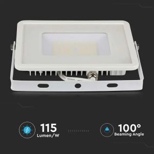 50W LED Floodlight SMD SAMSUNG CHIP G2 SLIM White Body 4000K