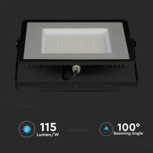 100W LED Floodlight SMD SAMSUNG CHIP G2 SLIM Black Body 4000K