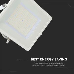 100W LED Floodlight SMD SAMSUNG CHIP G2 SLIM White Body 4000K