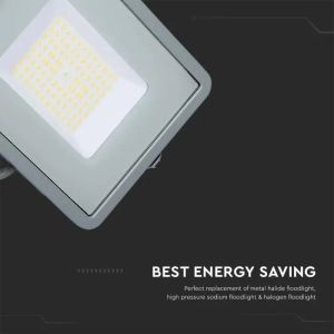 100W LED Floodlight SMD SAMSUNG CHIP G2 SLIM Grey Body 6500K