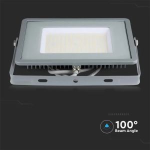 100W LED Floodlight SMD SAMSUNG CHIP G2 SLIM Grey Body 6500K