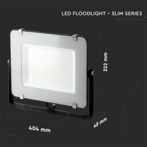 SKU 21772 150W LED Floodlight SMD SAMSUNG CHIP SLIM G2 Black Body 4000K V-TAC