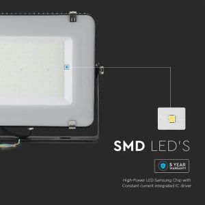 SKU 21772 150W LED Floodlight SMD SAMSUNG CHIP SLIM G2 Black Body 4000K V-TAC