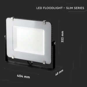 150W LED Floodlight SMD SAMSUNG CHIP SLIM G2 Black Body 6500K