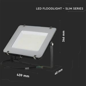 SKU 21778 200W LED Floodlight SMD SAMSUNG CHIP SLIM G2 Black Body 4000K V-TAC