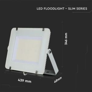 SKU 21787 200W LED Floodlight SMD SAMSUNG CHIP SLIM G2 White Body 4000K V-TAC