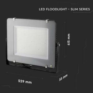 300W LED Floodlight SMD SAMSUNG CHIP G2 SLIM Black Body 4000K