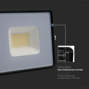 20W LED Floodlight SMD G2 E-Series Black Body 3000K