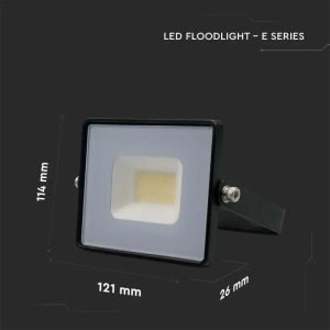 20W LED Floodlight SMD G2 E-Series Black Body 3000K