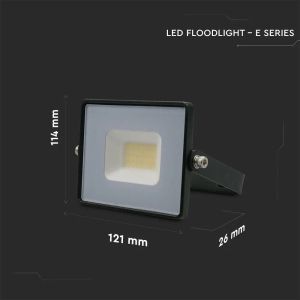 20W LED Floodlight SMD G2 E-Series Black Body 4000K