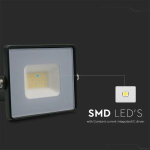 20W LED Floodlight SMD G2 E-Series Black Body 4000K