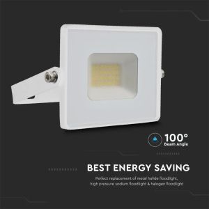 20W LED Floodlight SMD G2 E-Series White Body 4000K