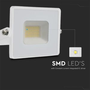 20W LED Floodlight SMD G2 E-Series White Body 6500K