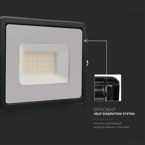 30W LED Floodlight SMD E-Series G2 Black Body 3000K