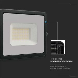 30W LED Floodlight SMD E-Series G2 Black Body 4000K