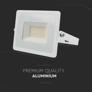 30W LED Floodlight SMD E-Series G2 White Body 3000K