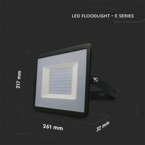 100W LED Floodlight SMD E-Series G2 Black Body 4000K