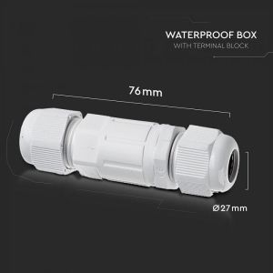 Waterproof Box With Connector White