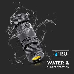 Waterproof Black Terminal Block 5-9mm IP68