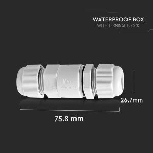 Waterproof White Terminal Block 5-9mm IP68