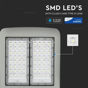 LED Street Light SAMSUNG CHIP - 120W 6400K Clas II Aluminium Dimmable 140LM/W