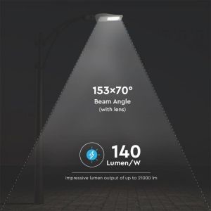 LED Street Light SAMSUNG CHIP - 150W 5000K Clas I Aluminium Dimmable 140LM/W