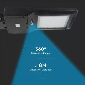 40W LED Solar Street Light Black Body 4000K 120LM/W