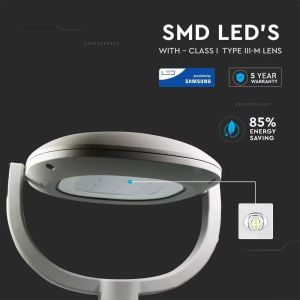 LED Street Light SAMSUNGCHIP - 50W 6500K Class I Type III M Lens Universal 130LM/W Inventronics Driver