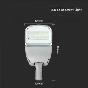 LED Solar Street Light SAMSUNG CHIP - 300W White Body 6400K