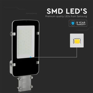 LED Street Light SAMSUNG CHIP - 30W A++ Grey Body 4000K