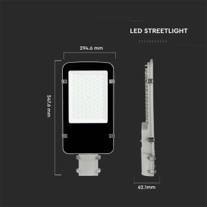 LED Street Light SAMSUNG CHIP A++ 5 Years Warranty - 100W Grey Body 4000K