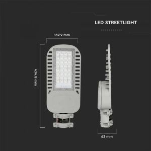 LED Street Light SAMSUNG CHIP 5 Years Warranty - 50W SLIM 4000K 135LM/W