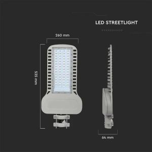 LED Street Light SAMSUNG CHIP 5 Years Warranty - 100W SLIM 4000K 135LM/W