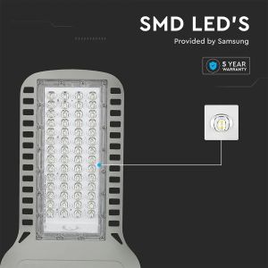 LED Street Light SAMSUNG CHIP 5 Years Warranty - 100W SLIM 6400K 135LM/W