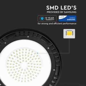 LED Highbay SAMSUNG CHIP - 100W UFO Meanwell Driver 120` 120LM/WATT 6400K