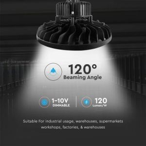 LED Highbay SAMSUNG CHIP - 100W ALU Black Body 120LM/W 4000K